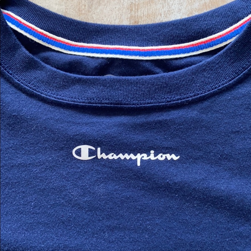 Champion Rugby Stripe L/S Tee {Nvy/Wht} S - Picture 6 of 10
